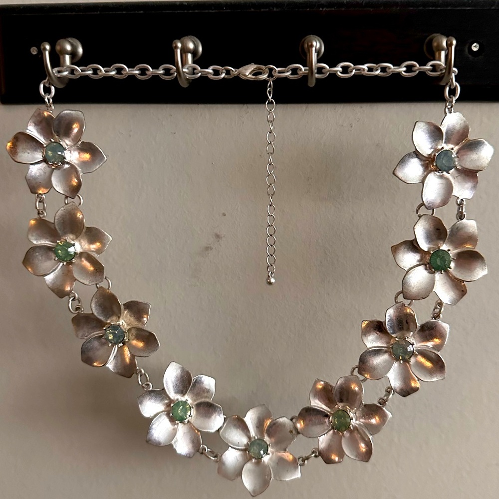 Silver Flower Necklace